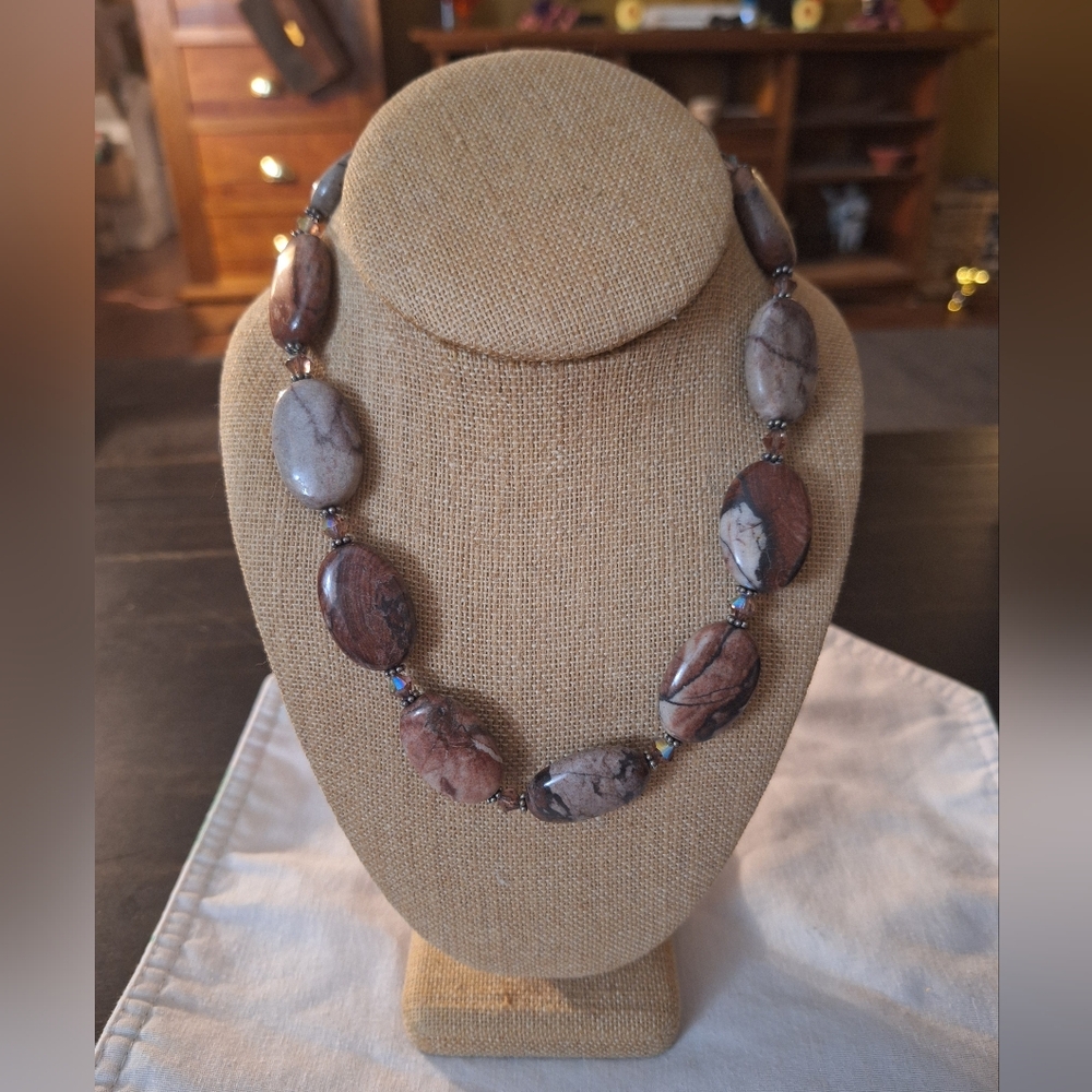 Jasper Necklace 18"